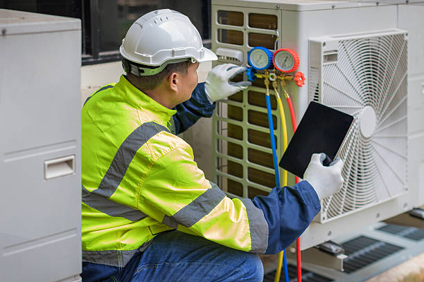 Professional Ductwork Repair technician working in Commack, NY